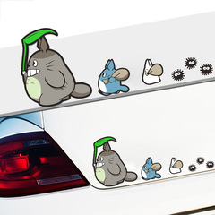 車の個性のかわいい装飾のアニメの竜の猫の車はフロントガラスのバッテリーの電気自動車のステッカーの傷を貼って貼ります。