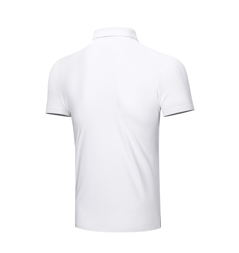 Áo thun golf nam ngắn tay vải polyester co giãn nhanh khô — Thanh lý-dải màu đen, Áo tay ngắn màu cam thông quan, Thanh lý-màu xanh kim cương in tay ngắn, YF441-màu đỏ chi tiết 11