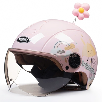 Helmet Half Helmet, Motosiklet dəbilqələri - one-size-fits-all-pink-rabbit-w-comes-with-warm-ear-protection-removable