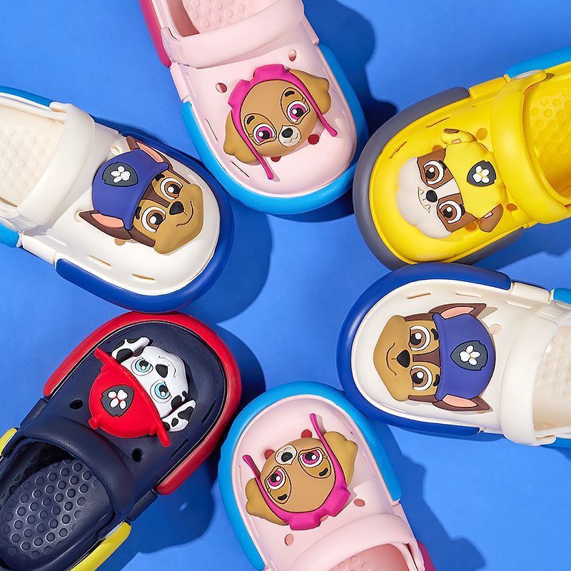 Wangwang children's slippers summer non-slip indoor cartoon bathroom bath soft bottom men's and women's treasure hole shoes