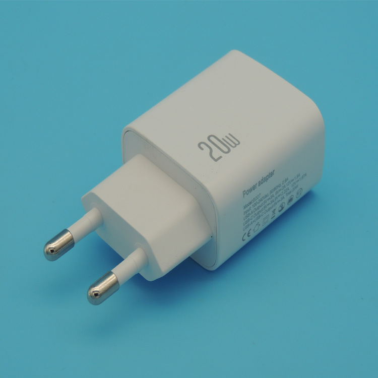 PD20W快充充电器欧规CE/CB/KC认证适用于三星苹果PD3.0手机充电头