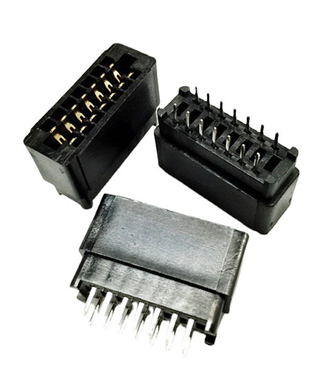 ָ SLOT PCB۲ 14P  12P ֱʽ 2.54MM ޶