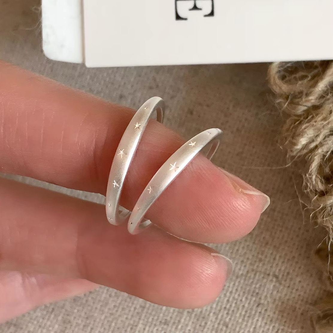 Matte elegant ring