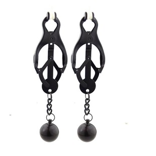 Supplies Sm Metal Butterfly Nipple Clamps Stainless Steel Gravity Ball Pendant Breast Clips Female Toys Wearable