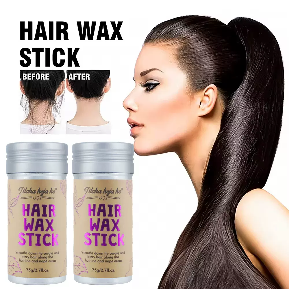 跨境Hair Wax Stick发蜡棒保湿造型防毛躁碎发整理膏定型发泥发蜡