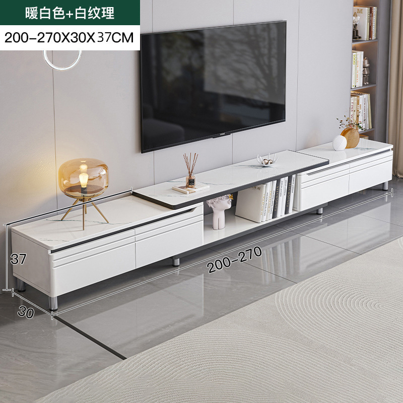 Mueble de TV 2025 nuevo estilo moderno y simple apartamento pequeño sala de estar hogar piso a techo mesa de centro combinación de mueble de TV