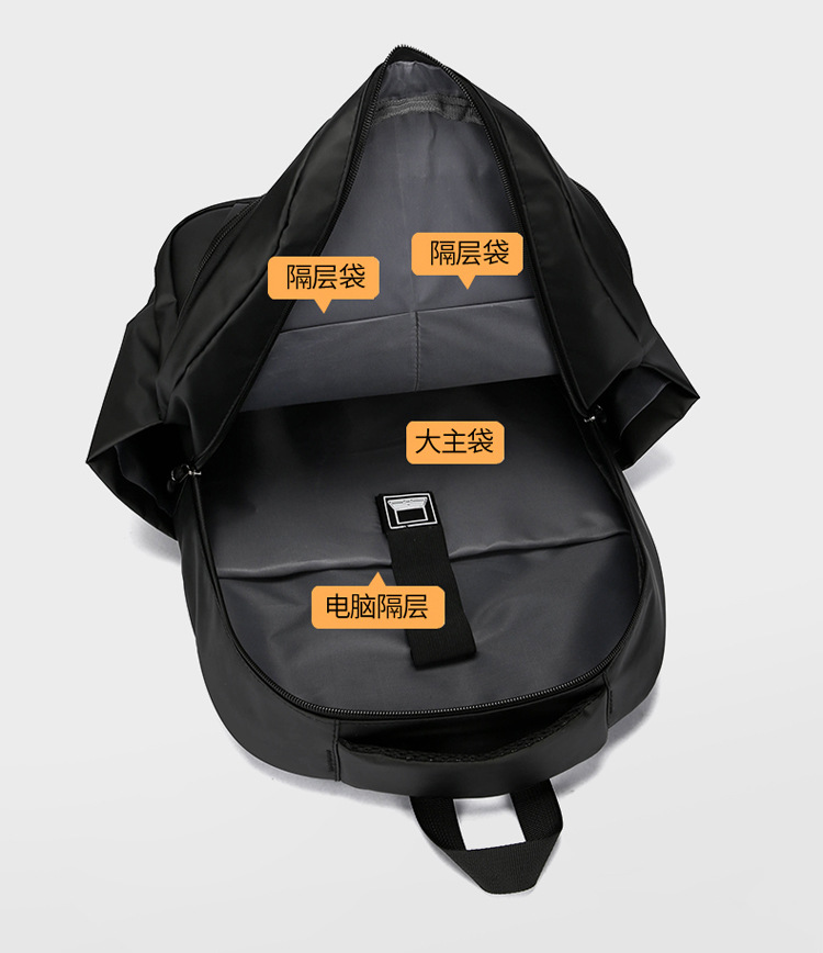 New large-capacity schoolbags for junior and senior high school students, simple commuting computer bags, foreign trade backpacks for men, Korean version cross-border wholesale undefined