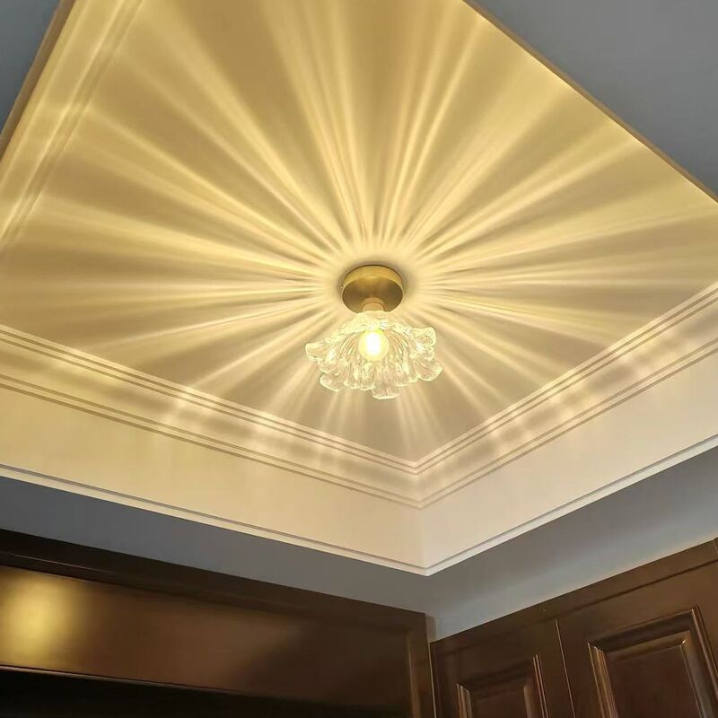 2026 New Model French-Style Corridor Ceiling Light, American Retro Glass Entrance Light, Hallway Balcony Lighting 2026 New Model French-Style Corridor Ceiling Light, American Retro Glass Entrance Light, Hallway Balcony Lighting