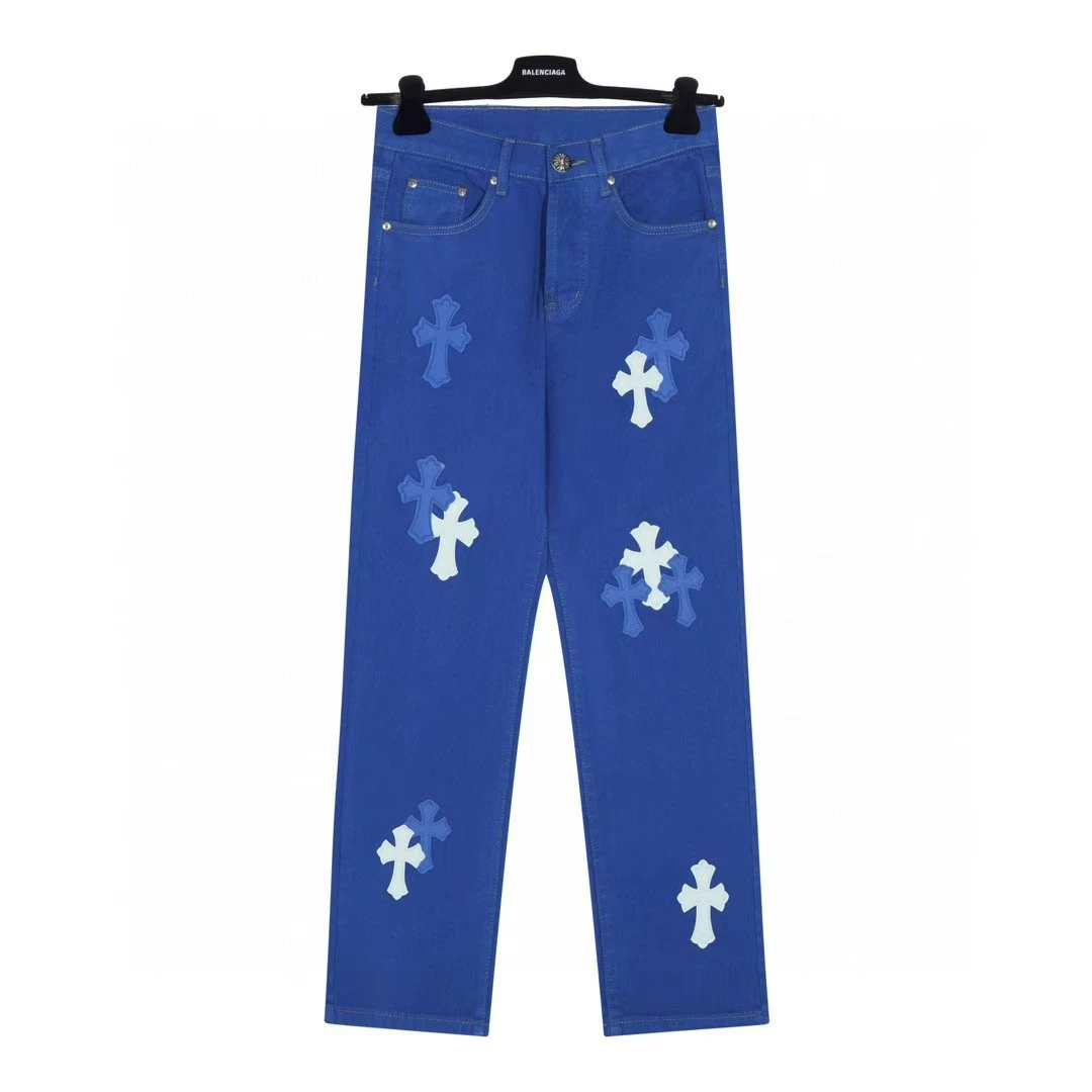 Джинсы из денима для любимой, с вышивкой, oversize, оптовая продажа