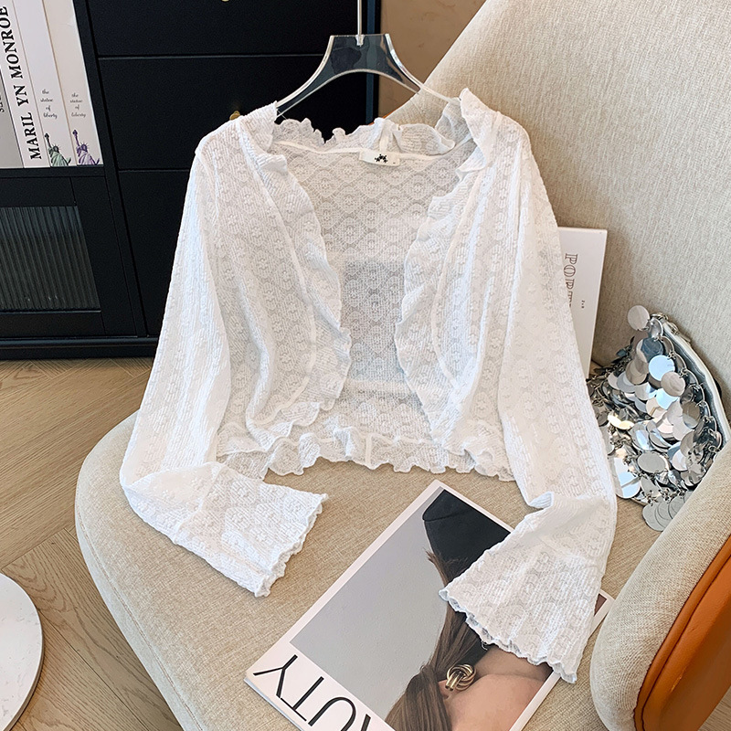 150kg Extra Large Size Women's Fat mm Fashionable Long-Sleeved Outer Cardigan Gentle Wind Fungus Edge 2025 Spring & Fall New Style