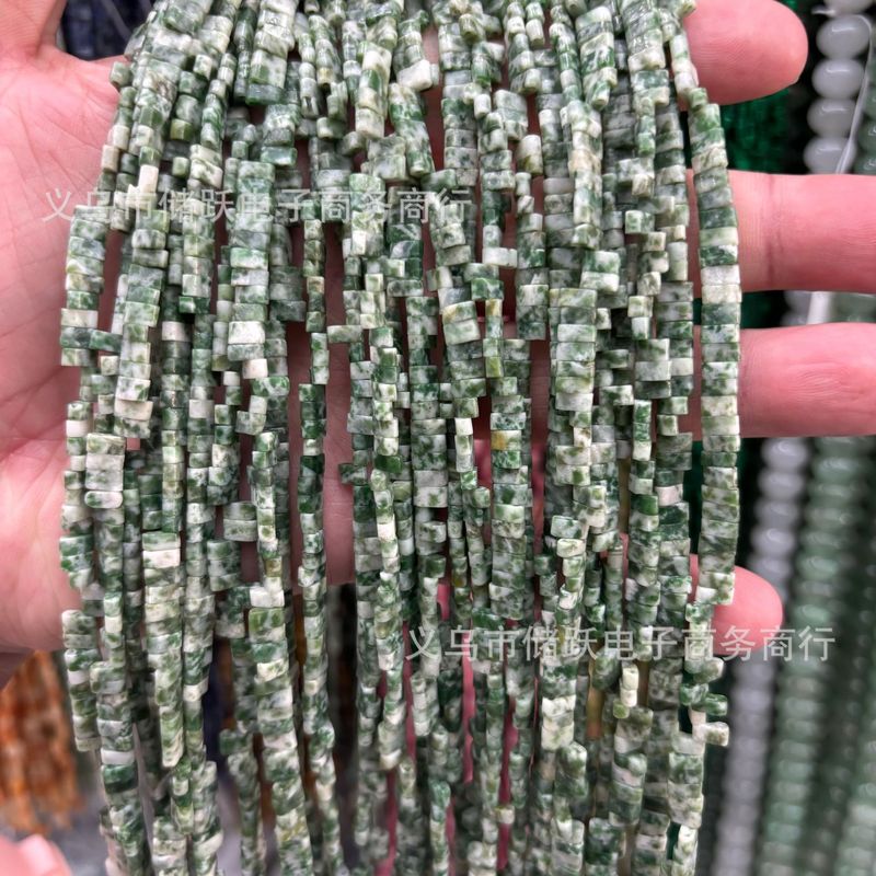 双孔提拉米珠2*5mm天然水晶玛瑙石头散珠串珠diy饰品手工材料批发|undefined
