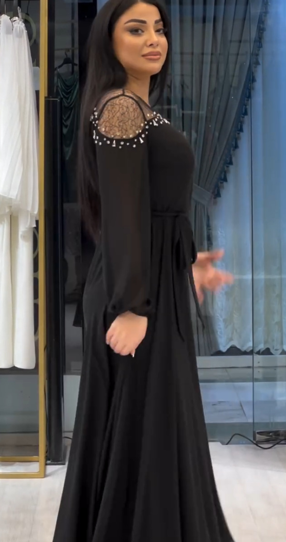 2025 Spring New Cross-Border Embroidered Middle Eastern Turkish Arab Dubai Muslim Women's Fashion Dress_ecoleips.com