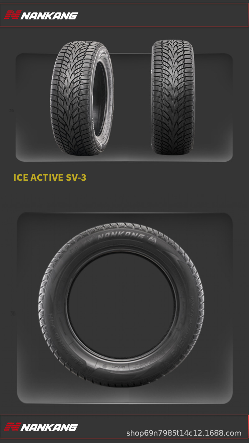 "Explosion-Proof" Nangang Winter Snow Tires 275/35R/Rf20 102Q Sv-3 25 Years Old