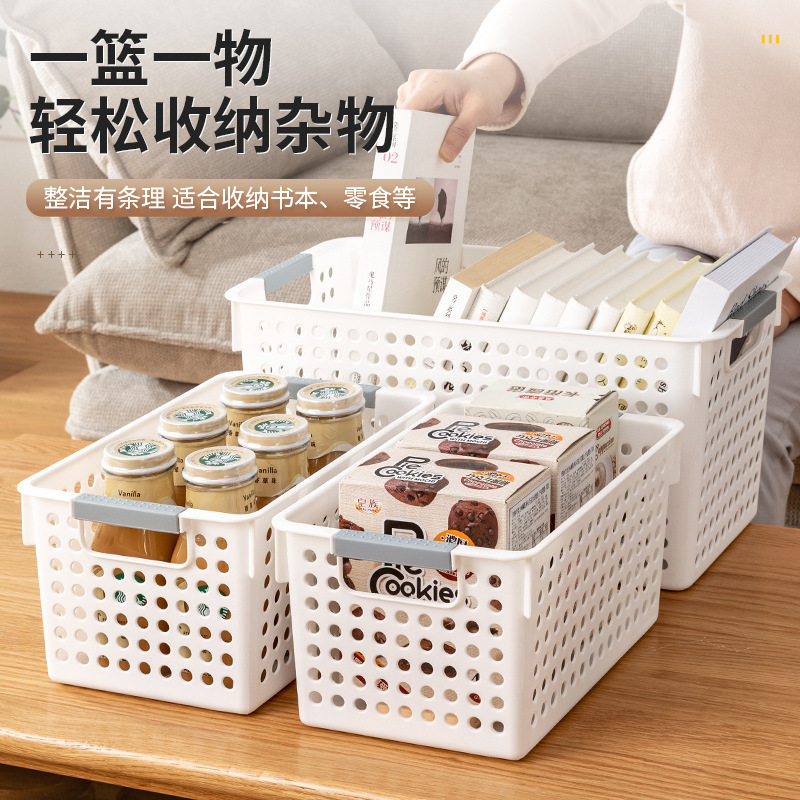[Nuevo] caja de almacenamiento de artículos domésticos de plástico de escritorio de cocina multifuncional de verduras y frutas cesta de almacenamiento