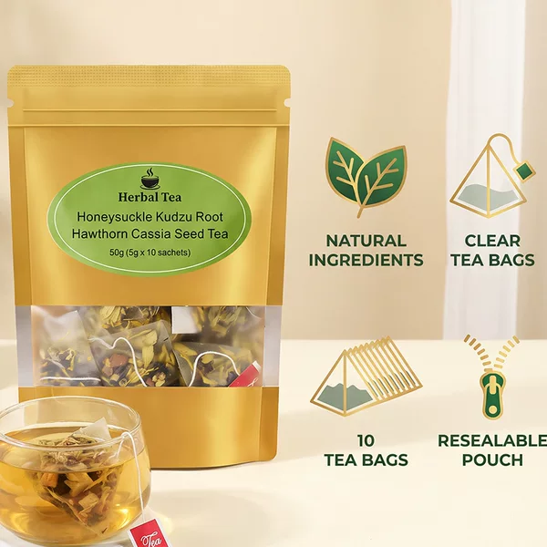 Honeysuckle Kudzu Root Hawthorn Cassia Seed Tea