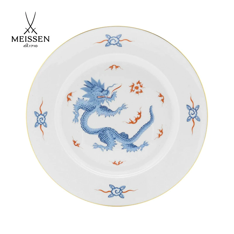 Немецкий MEISSEN Maison Фарфор Ming Shenlong серия европейской домашней посуды для подарков Западная тарелка с ручной росписью