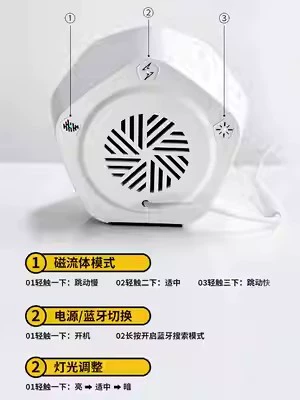 Магнитный жидкий динамик Черная технология Креативные настольные украшения для бойфренда Высококачественный подарок Venom Mobile Bluetooth Audio