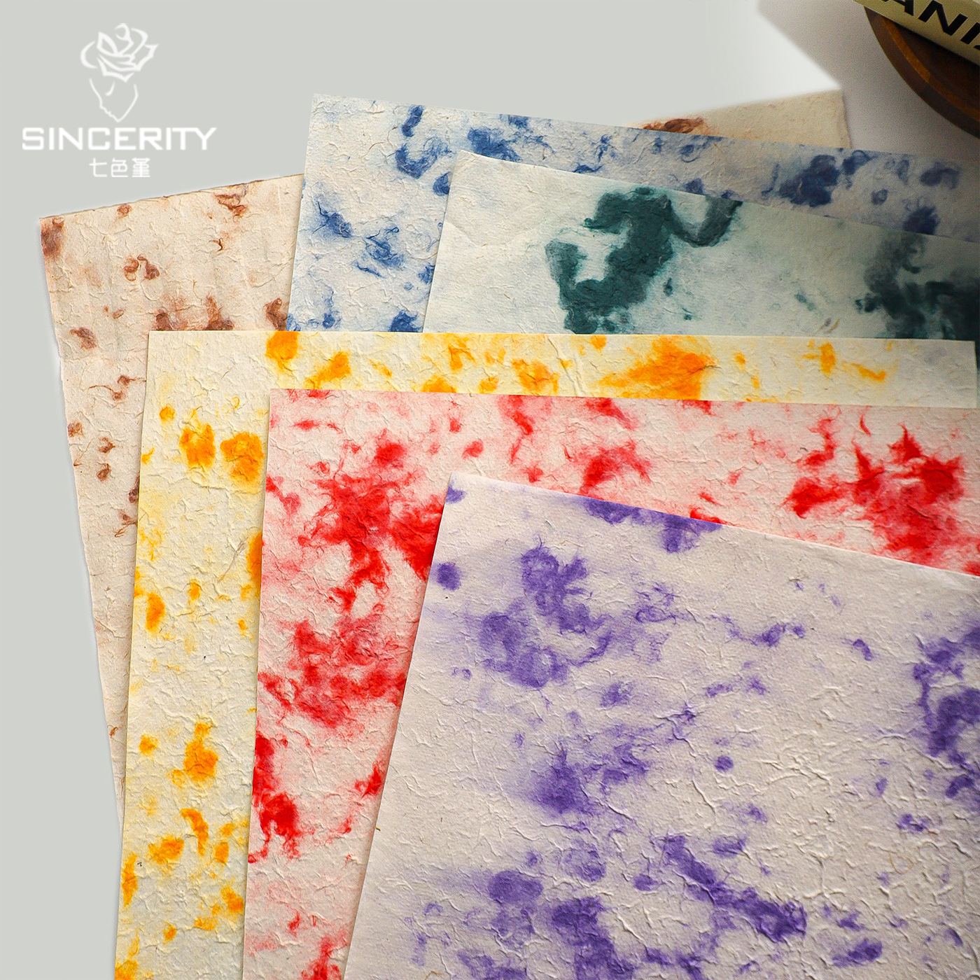 Siete colores cordier tie teñido papel importado Dongba de alta calidad serie de papel embalaje floral florista diy embalaje manual