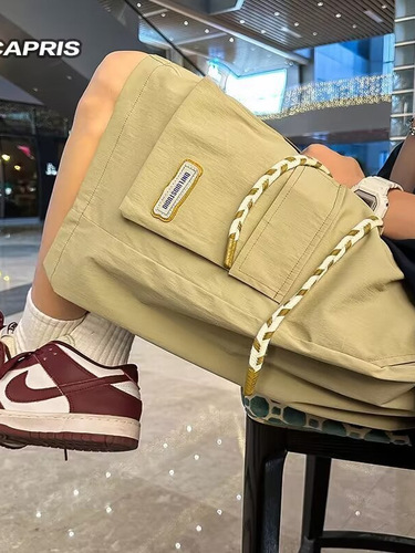 American Short Shorts Men's Summer 2024 New Design Style, Niche Casual Sports Briefs Loose Plus Size Five-Pocket Pants