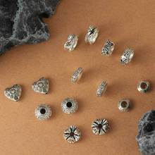 复古做旧藏银diy饰品配件 泰银仿纯银小隔珠隔片垫片古银手链配件