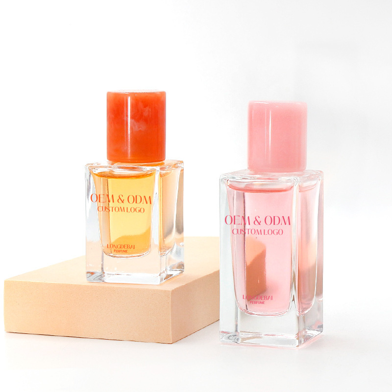 15バヨネット30ml 50ml 100mml角型ガラス香水瓶と樹脂カバーの細いスプレー化粧品瓶|undefined