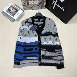 高版本L*秋冬上衣南油高端女装慵懒风高级感外套毛衣羊毛针织开衫