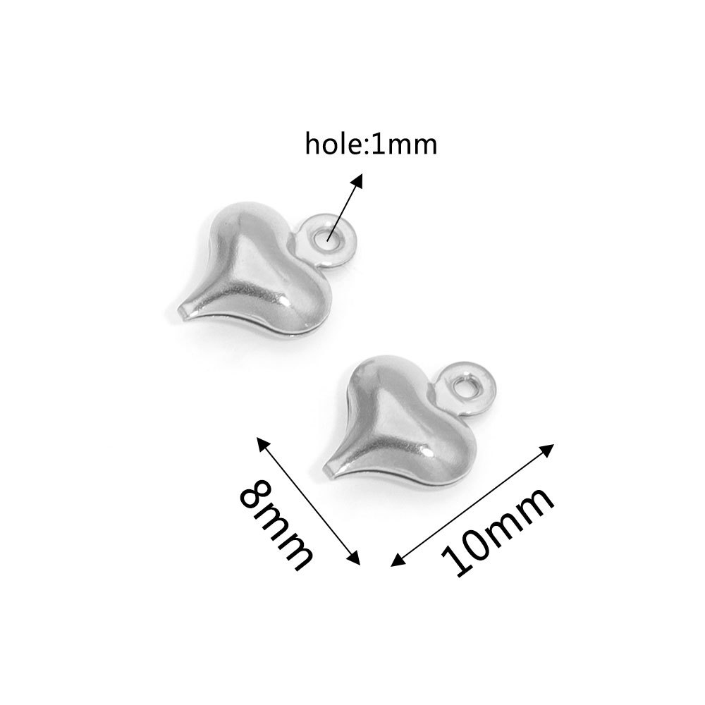 Acero inoxidable hueco melocotón corazón amor corazón colgante pulsera collar DIY pequeño colgante DIY accesorios de la joyería al por mayor