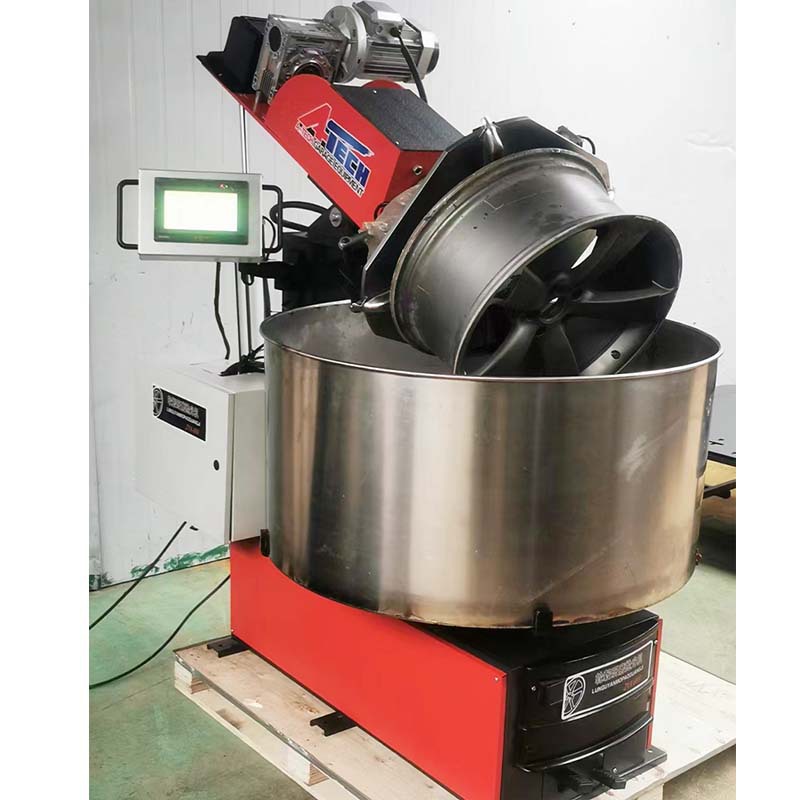 汽车全自动铝合金钢圈轮毂抛光打磨机龙门轮毂整形机修复校正设备