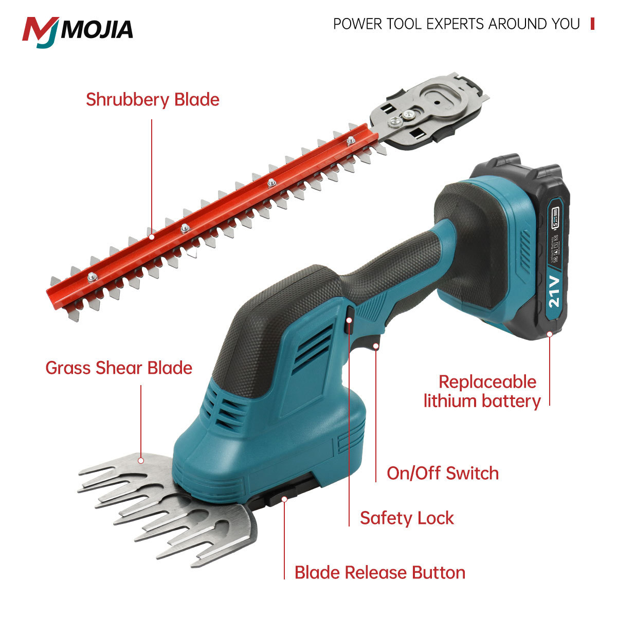 电动绿篱机家用园林修剪机充电式无线采茶机篱笆剪手持电动除草机