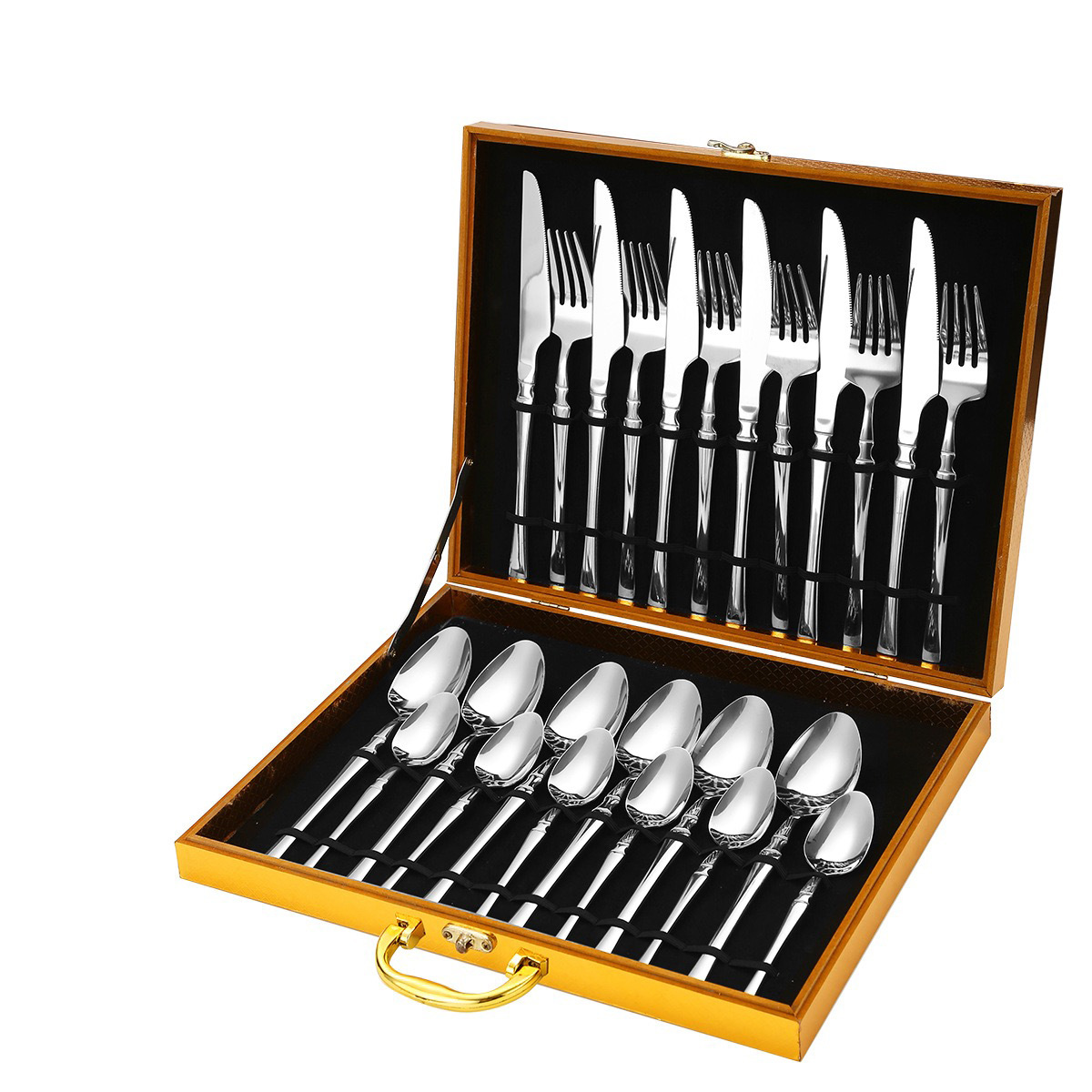 Trans-border Amazon Xiaoman cintura juego de vajilla de acero inoxidable hotel comida occidental cuchillo tenedor cuchara caja de regalo bistec cuchillo tenedor cuchara