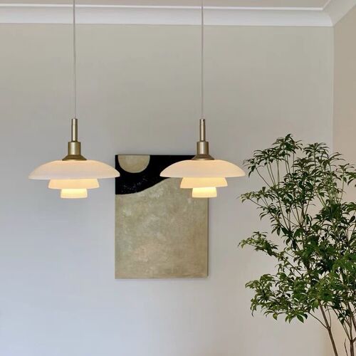 Nordic minimalist personality PH3/2 glass chandelier modern light luxury bedroom study room restaurant island bar decorative light