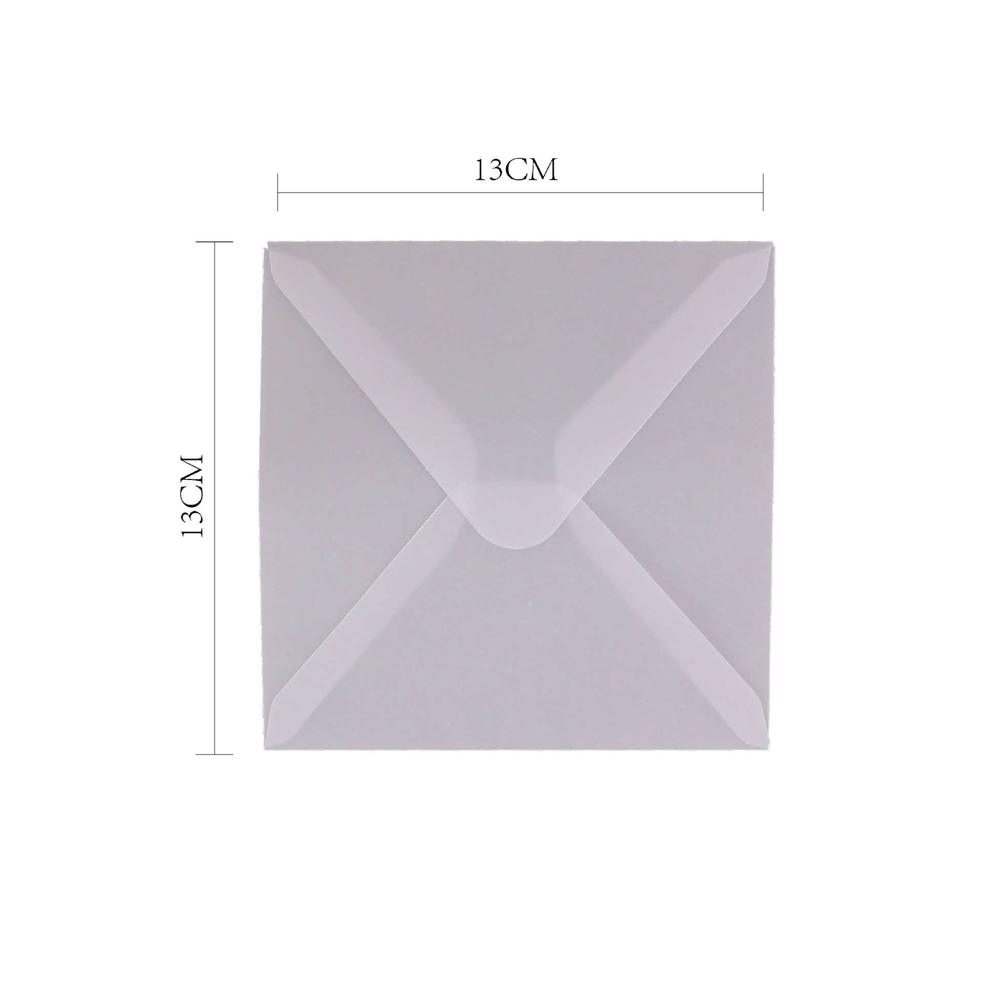 Sobres de papel de ácido sulfúrico transparente al por mayor bolsa de embalaje de invitación de boda tarjeta de bronceado manicura de sentido avanzado bolsa de sobres en blanco