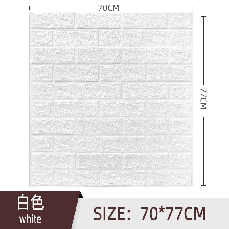 Papel pintado al por mayor de espuma de grano de madera autoadhesivo 3D 3D pegatinas de pared fabricante de pared impermeable a prueba de humedad suave bolsa de espuma wallpaper