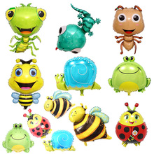 大号蜜蜂青蛙瓢虫蜗牛铝膜气球春季夏季昆虫系列装饰铝箔气球批发