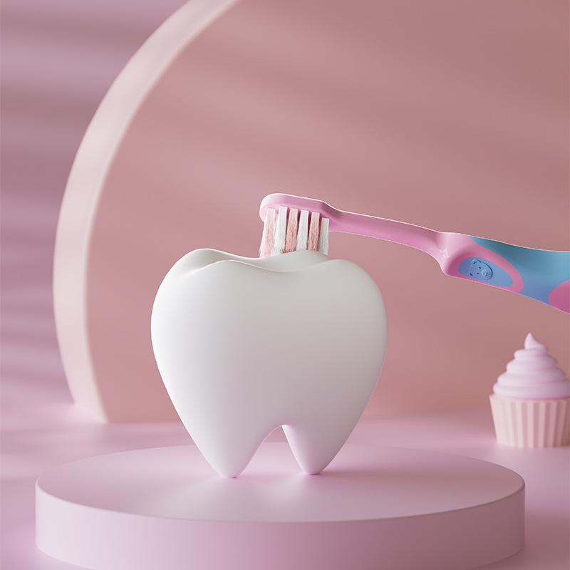 [Selección estricta] Cepillo de dientes de 10,000 cerdas para niños Cepillo de dientes de 6 - 12 años Cepillo de dientes para bebés Cepillo de dientes para estudiantes en stock