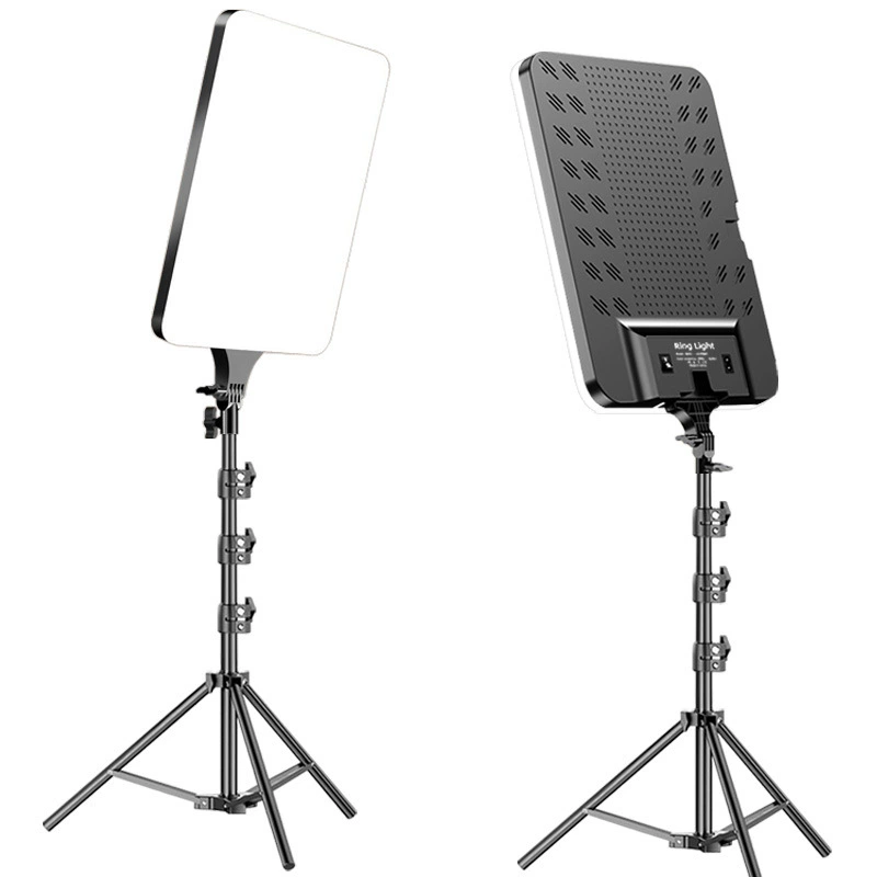 Живая заливка света Портативная внутренняя камера атмосфера мягкого света Регулируемый трехцветный полный экран 29-дюймовый квадратный плоский свет