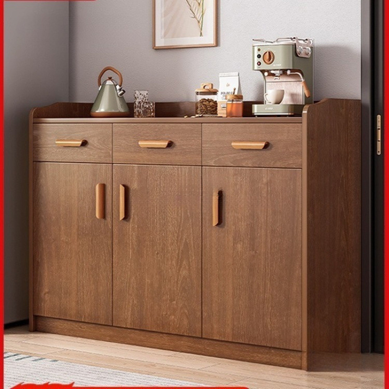 Dream Tea Cabinet Home Living Room Storage Cabinet Wood Color Meal Preparation Wall Storage Cabinet Kitchen Cabinet Storage Cabinet Dining Side