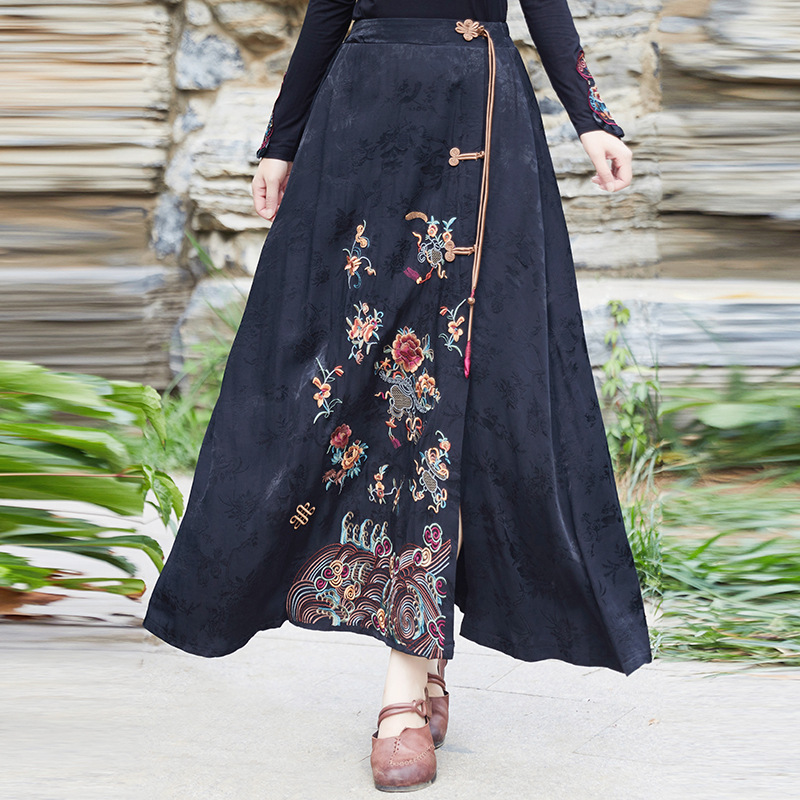 Summer ethnic retro long skirt