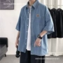 男士夏季薄款短袖衬衣