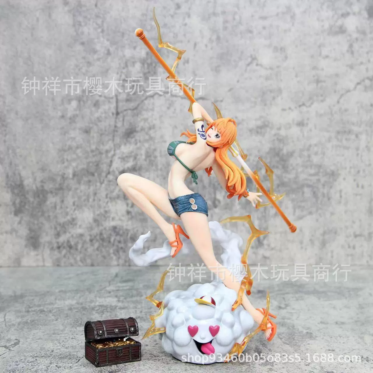 Пиратская вещь One Piece IU Popmax резонанс Нами Шляпа из соломы GK сделанная вручную модель качания Нами офисная