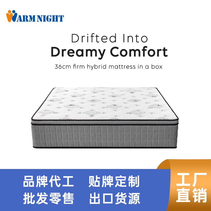 72*75*14 firmness, all 2.3 wire independent spring mattress, compressed and rolled for export to Ghana, Nigeria, and Congo 72*75*14 firmness, all 2.3 wire independent spring mattress, compressed and rolled for export to Ghana, Nigeria, and Congo