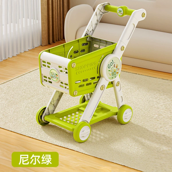Large Prince Green Shopping Cart (Height Adjustable)