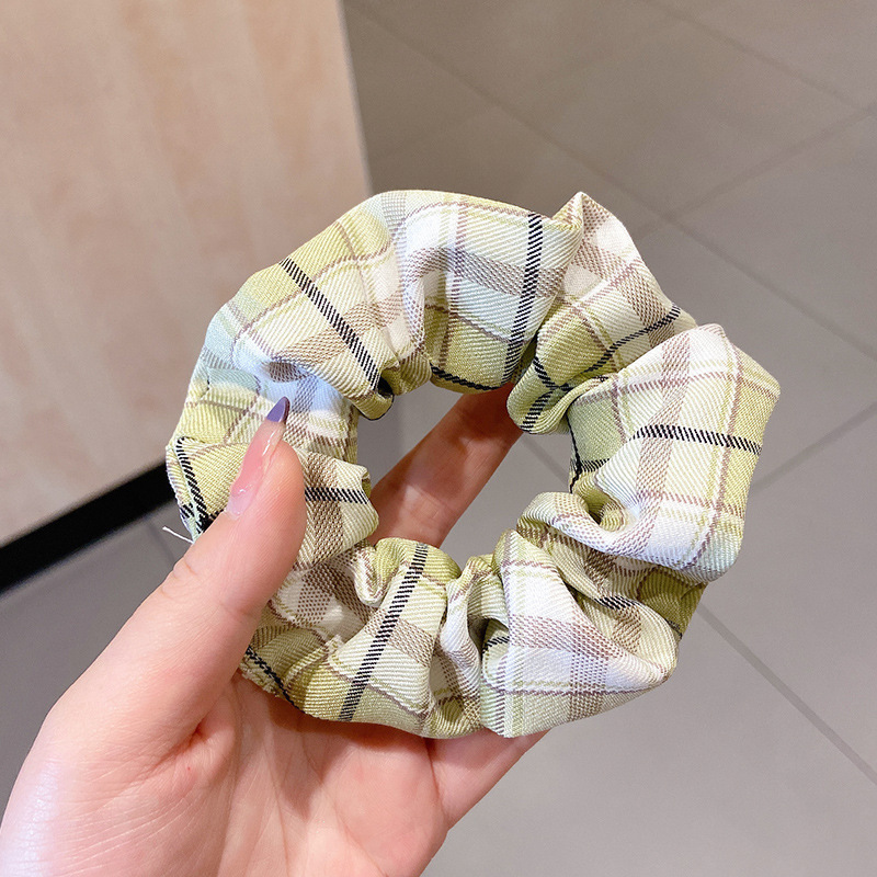 韩系春夏蝴蝶结大肠发圈女款蕾丝碎花头绳粉色方巾大号发饰|undefined