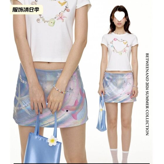 Short skirt women go original light praise 80 low waist slim 1 ocean Joker skirt people dream nuclear summer not afraid