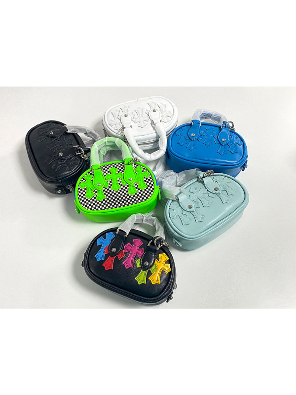 クロスレディースバッグ第一層牛革ボウリングハイエンド甘くてクールなホットガールスタイル枕ポータブルクロハートバッグ|undefined