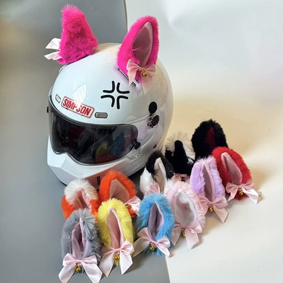 cat ear helmet decoration motorcycle – Motosiklet dəbilqələri