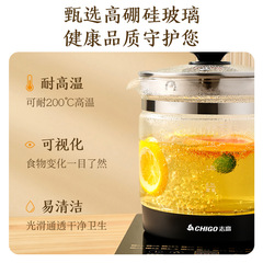 Zhi Gao Smart Health Pot Home Multifunction Glass Tea Maker Office Automatic Electric Water Kettle Wholesale