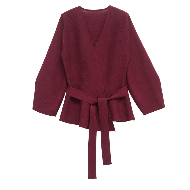 Women's Fashion: A Stylish V-Neck Dress With Belt And Shoulder Pad, Styled As A Suit Jacket Top._ecoleips.com