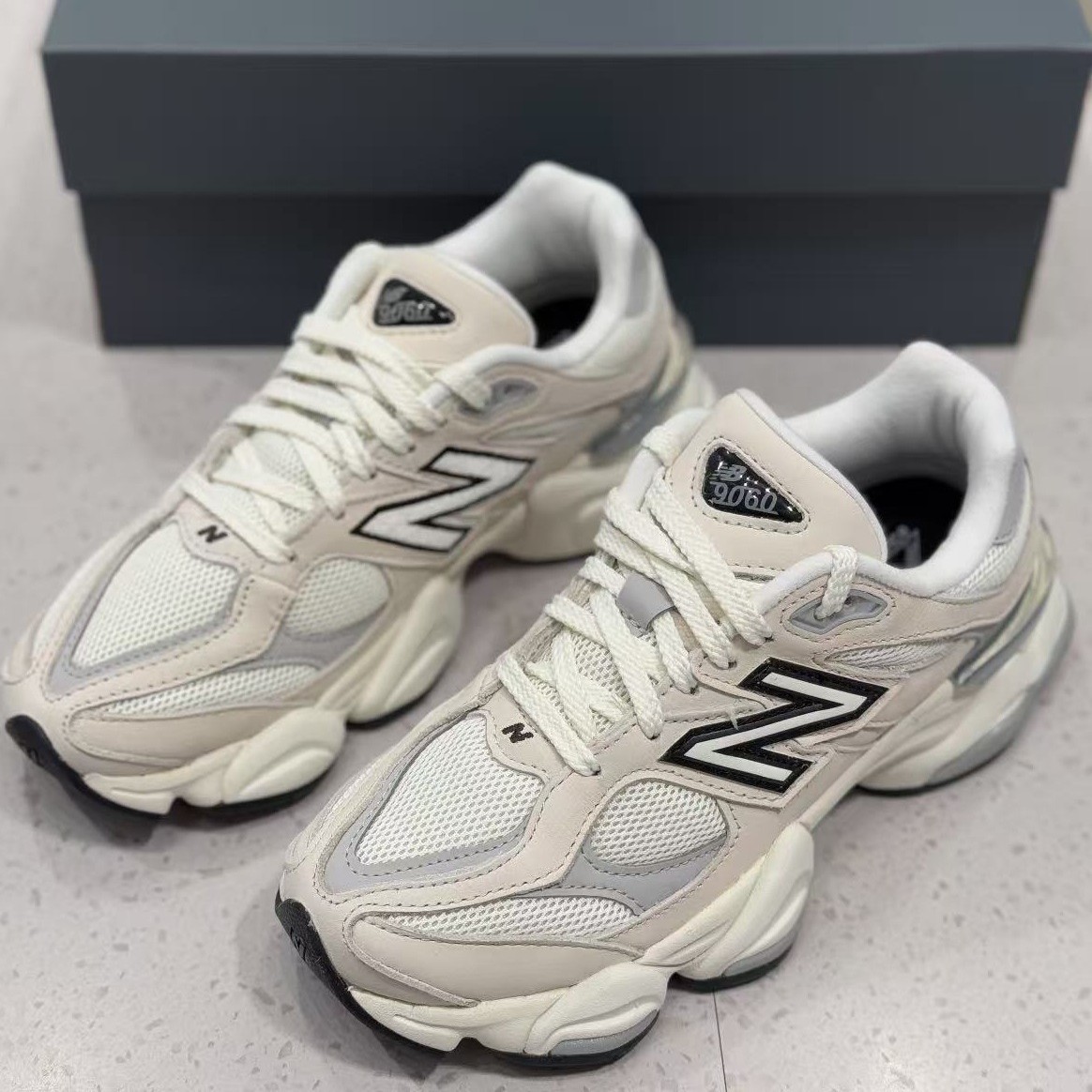 Putian Pure Original Nb9060 Dad Shoes Retro Comfortable Running Shoes Lightweight Thick-Soled Cushioning Black Technology Sneakers