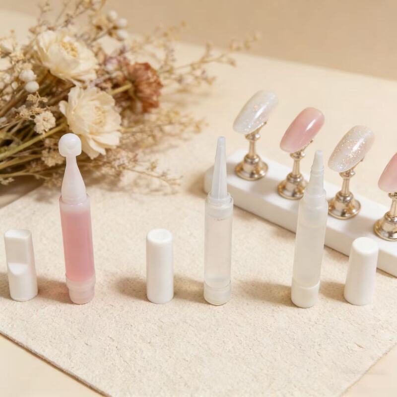 High Viscosity, Quick-Drying, Non-Toxic, Odorless, Long-Lasting Pink Fake Nail Extension Glue Liquid for Nail Salons